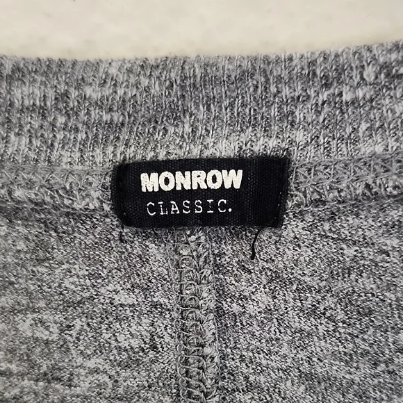 Monrow Gray Fitted Short Sleeve T-Shirt - Picture 2 of 7